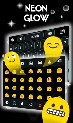 Neon Glow GO Keyboard android App screenshot 1