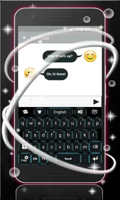 Neon Glow GO Keyboard android App screenshot 4